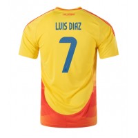 Colombia Luis Diaz #7 Replica Home Shirt Copa America 2024 Short Sleeve